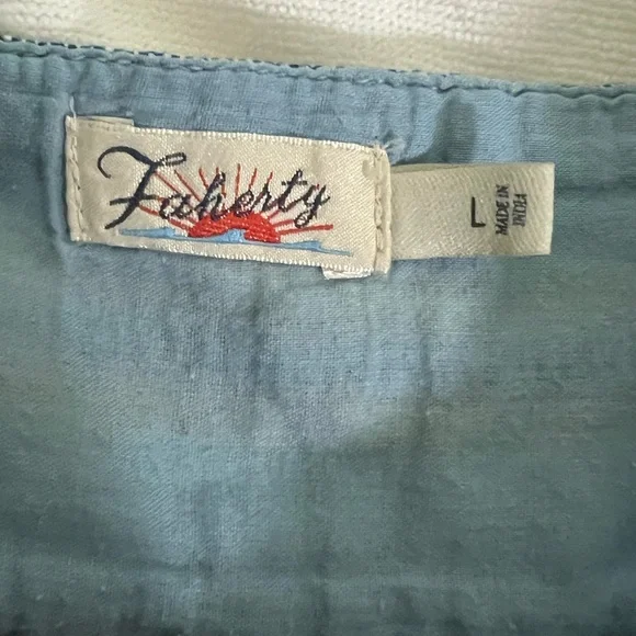 FAHERTY Halle Square Neck Denim Dress - L - Picture 5 of 6